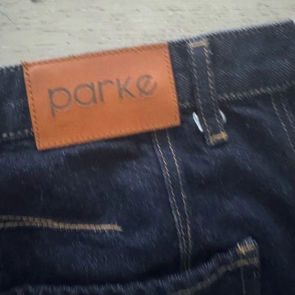 NWOT Parke Horseshoe Jeans 32 dark indigo - Picture 4 of 6